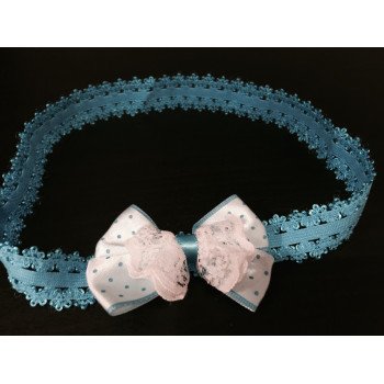 Beautiful Blue Baby Girl Special Occasion/Casual Headband op108