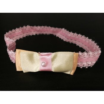 Pretty Headband with Cheerful Yellow Satin Bow op116