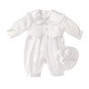 Boys Christening Romper in White BR02