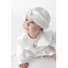 Boys Christening Romper in White BR02