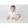 Boys Vivaki Ivory Christening Romper Style CR03