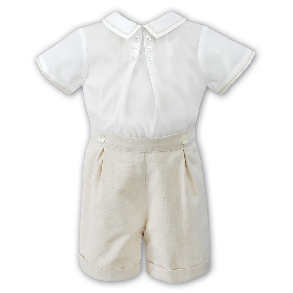 2 Piece Set Ivory & Beige Special Occasions Boy Outfit Style 010704 2 Piece Set Ivory & Beige Special Occasions Boy Outfit Style 010704