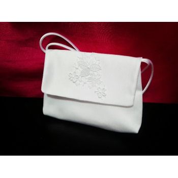 Communion Handbag with Lace on Flap style Emi06