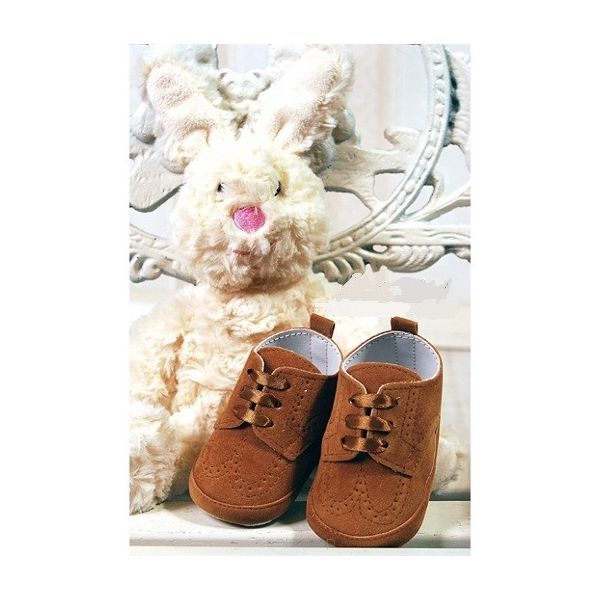 Baby Boys Ginger Suede Christening/Wedding/Pram/ Formal Party Shoes Style 4143/176
