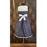 Lovely White /Navy Special Occasion/ Party Dress style 0636