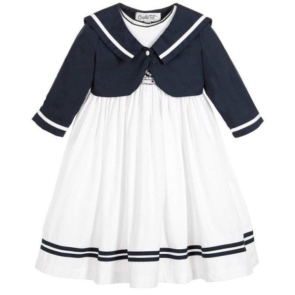 White/Navy Party/Special Occasion dress style 5172 White/Navy Party/Special Occasion dress style 5172