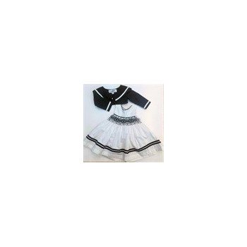 White/Navy Party/Special Occasion dress style 5172