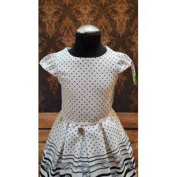 Lovely Polka Dots Marine Style Special Occasion Dress style 4925pink