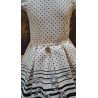 Lovely Polka Dots Marine Style Special Occasion Dress style 4925pink