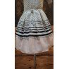 Lovely Polka Dots Marine Style Special Occasion Dress style 4925pink