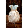 Lovely Special Occasion White and Peach style 0596