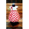 Lovely Special Occasion White and Red Dress style 0596