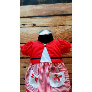 Cute 2 pcs Summer Outfit for Little Girl style 63JTC885red