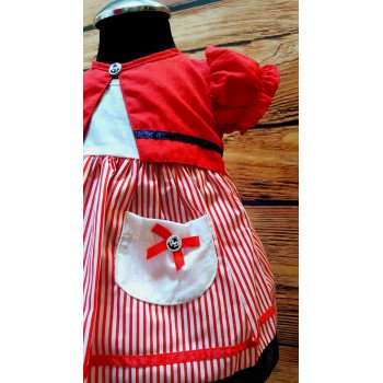 Cute 2 pcs Summer Outfit for Little Girl style 63JTC885red