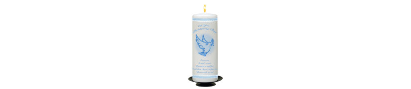 Christening Candles Boys