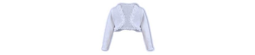 communion boleros capes jackets cardigans